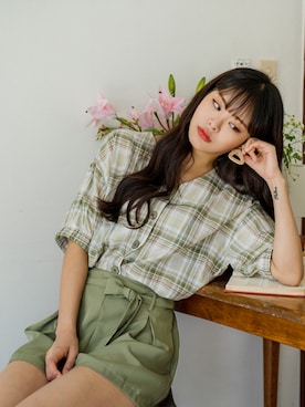 「fd style（エフディ スタイル）のアイテム（ジャケット/アウター）」を使った、envylookさん（レディース・165cm）の春コーディネート
