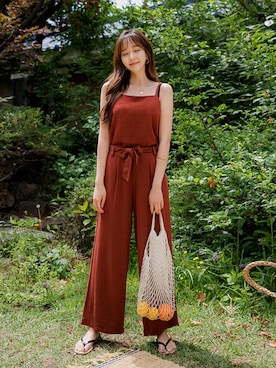 「fd style（エフディ スタイル）のアイテム（パンツ）」を使った、envylookさん（レディース・165cm）の夏コーディネート
