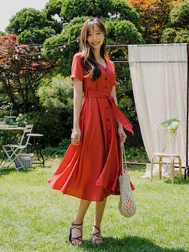 「fd style（エフディ スタイル）のアイテム」を使った、envylookさん（レディース・165cm）の夏コーディネート