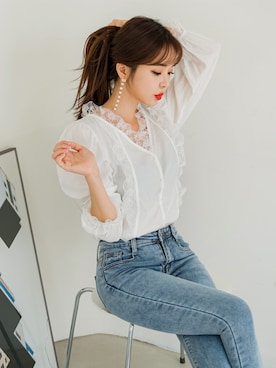 「fd style（エフディ スタイル）のアイテム（パンツ）」を使った、envylookさん（レディース・165cm）の夏コーディネート