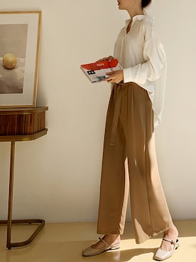 「fd style（エフディ スタイル）のアイテム（パンツ）」を使った、envylookさん（レディース・165cm）の夏コーディネート