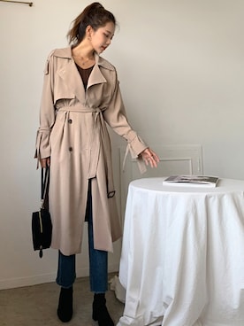 「fd style（エフディ スタイル）のアイテム（ジャケット/アウター）」を使った、envylookさん（レディース・165cm）の秋コーディネート