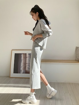 「fd style（エフディ スタイル）のアイテム（ジャケット/アウター）」を使った、envylookさん（レディース・165cm）の秋コーディネート