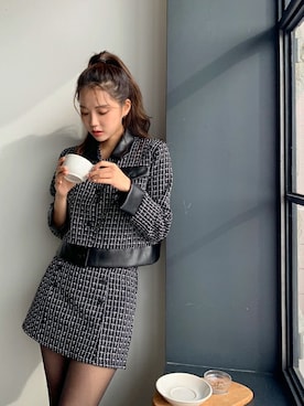 「fd style（エフディ スタイル）のアイテム（その他アウター）」を使った、envylookさん（レディース・165cm）の秋コーディネート
