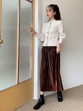 「fd style（エフディ スタイル）のアイテム」を使った、envylookさん（レディース・165cm）の秋コーディネート