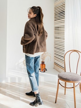 「fd style（エフディ スタイル）のアイテム（その他アウター）」を使った、envylookさん（レディース・165cm）の秋コーディネート