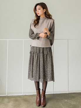 「fd style（エフディ スタイル）のアイテム」を使った、envylookさん（レディース・165cm）の秋コーディネート