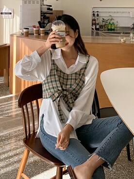 「fd style（エフディ スタイル）のアイテム（パンツ）」を使った、envylookさん（レディース・165cm）の冬コーディネート