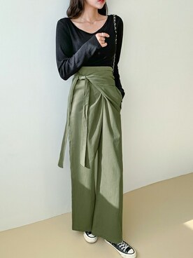 「fd style（エフディ スタイル）のアイテム（パンツ）」を使った、envylookさん（レディース・165cm）の冬コーディネート