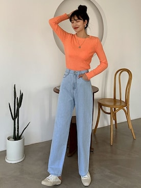 「fd style（エフディ スタイル）のアイテム（パンツ）」を使った、envylookさん（レディース・165cm）の春コーディネート