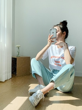 「fd style（エフディ スタイル）のアイテム（パンツ）」を使った、envylookさん（レディース・165cm）の春コーディネート