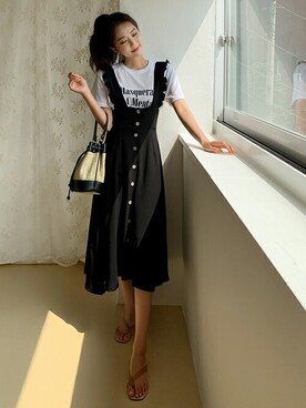 「fd style（エフディ スタイル）のアイテム」を使った、envylookさん（レディース・165cm）の夏コーディネート