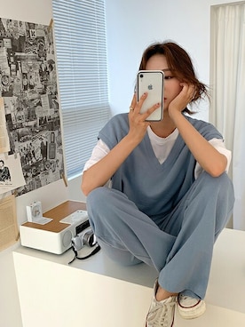 「fd style（エフディ スタイル）のアイテム（パンツ）」を使った、envylookさん（レディース・165cm）の夏コーディネート