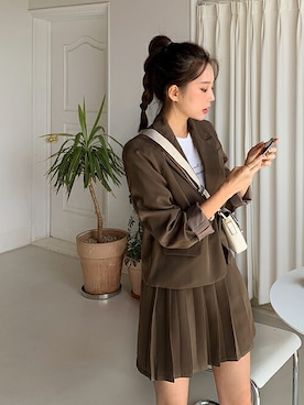 「fd style（エフディ スタイル）のアイテム（ジャケット/アウター）」を使った、envylookさん（レディース・165cm）の秋コーディネート