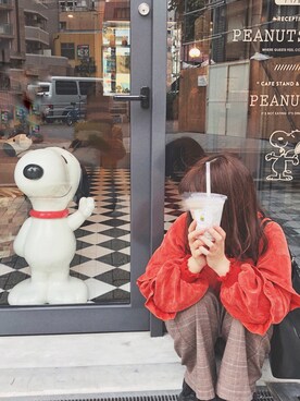 「4℃（ヨンドシー）のアイテム（バッグ）」を使った、Omochiさん（レディース・159cm）の秋コーディネート