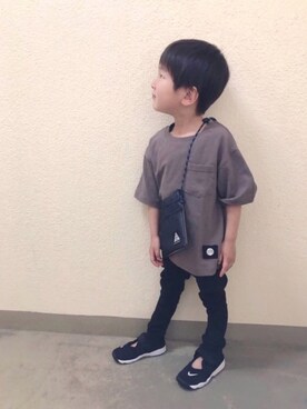 「ZERO standerd（ゼロスタンダード）のアイテム（トップス）」を使った、Star...★さん（キッズ・110cm）の春コーディネート