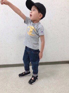 「ナイキエアリフト」｜「アイテム（帽子）」を使った、Star...★さん（キッズ・110cm）の春コーディネート