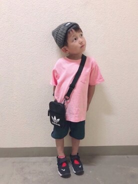 「ZERO standerd（ゼロスタンダード）のアイテム（パンツ）」を使った、Star...★さん（キッズ・110cm）の春コーディネート