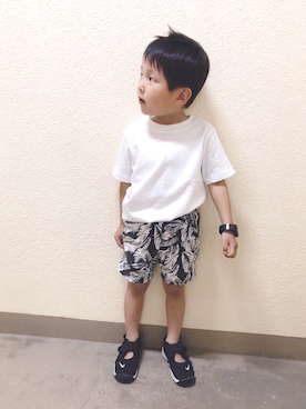 「HANES（ヘインズ）のアイテム」を使った、Star...★さん（キッズ・110cm）の春コーディネート