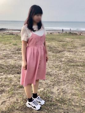 「PAZZO」｜「アイテム（ワンピース/ドレス）」を使った、Claire Tsaiさん（レディース・163cm）の夏コーディネート