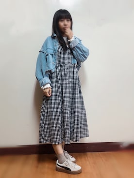「PAZZO」｜「アイテム（ジャケット/アウター）」を使った、Claire Tsaiさん（レディース・163cm）の冬コーディネート