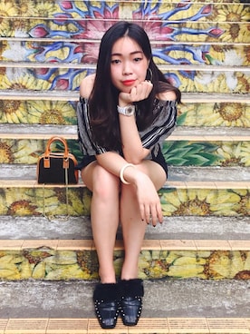 「Solvil et Titusのアイテム」を使った、louiekwanさん（レディース・168cm）の冬コーディネート