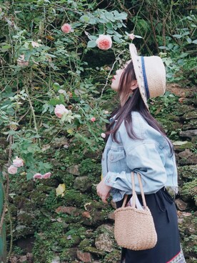 「travel」｜「アイテム（デニムジャケット）」を使った、louiekwanさん（レディース・168cm）の秋コーディネート