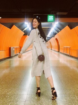 「chanel」｜「アイテム（その他アウター）」を使った、louiekwanさん（レディース・168cm）の秋コーディネート