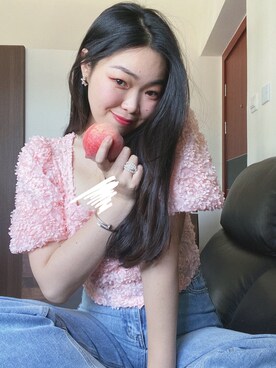 「粉紅色」｜louiekwanさん（レディース・168cm）の春コーディネート