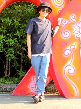きゅうべいさん（メンズ・165cm）の夏コーディネート