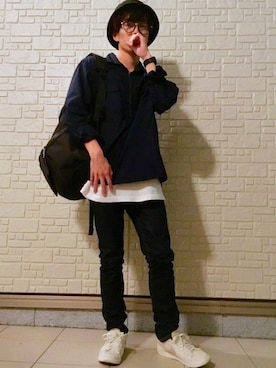 「FRANK（フランク）のアイテム」を使った、きゅうべいさん（メンズ・165cm）の秋コーディネート