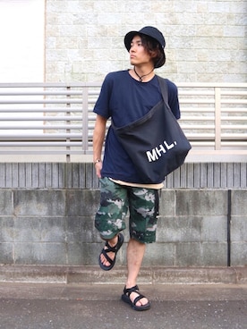 きゅうべいさん（メンズ・165cm）の夏コーディネート