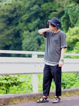 きゅうべいさん（メンズ・165cm）の夏コーディネート