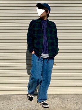 「URBAN RESEARCH DOORS（アーバンリサーチドアーズ）のアイテム（タンクトップ）」を使った、きゅうべいさん（メンズ・165cm）の冬コーディネート