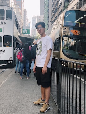 「BSX（ビーエスエックス）のアイテム（パンツ）」を使った、yeeeeee2018さん（メンズ・170cm）の春コーディネート