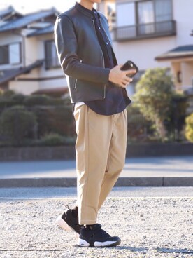 Dickies(ディッキーズ)の「Dickies ディッキーズ ×LIDNM リドム 別注 【送料0円】 Dickies × (BLACK) M テーパードステッチパンツ LIDNM チノパン