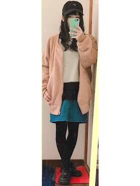 「オシャレウォーカー」｜「アイテム（ブルゾン）」を使った、いろはさん（レディース・145cm）の春コーディネート