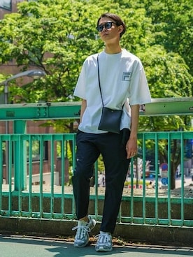 「FILA（フィラ）のアイテム（スニーカー）」を使った、NUMAさん（メンズ・178cm）の夏コーディネート