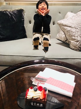 「PETIT BATEAU（プチバトー）のアイテム（ジャケット/アウター）」を使った、Angeldengさん（キッズ・100cm）の春コーディネート