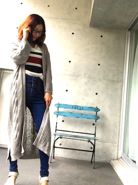 「Narcissus（ナルシス）のアイテム（デニムパンツ）」を使った、mmk♪さん（レディース・151cm）の春コーディネート