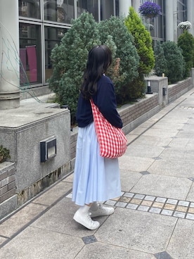 「春めきシューズ」｜「アイテム（シャツワンピース）」を使った、れいさん（レディース・157cm）の春コーディネート