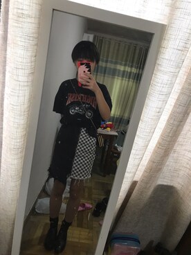 「PULL&BEAR（プルアンドベア）のアイテム（スカート）」を使った、c.cさん（レディース・161cm）の冬コーディネート