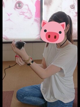 「one way（ワンウェイ）のアイテム（アクセサリー）」を使った、み。さん（レディース・162cm）の春コーディネート