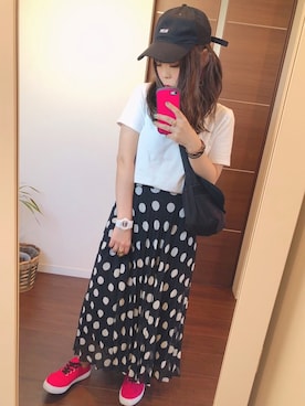 「Passportのアイテム」を使った、あゆぴさん（レディース・153cm）の春コーディネート