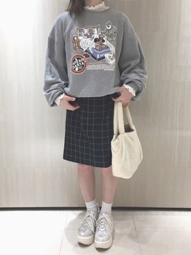 「tiptop（ティップトップ）のアイテム（シューズ）」を使った、🌼さん（レディース・152cm）の秋コーディネート