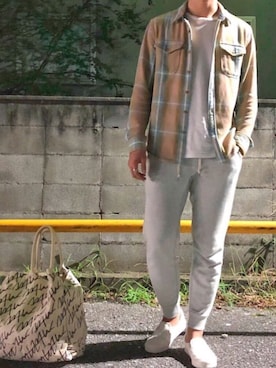 「OUTERKNOWN（アウターノーン）のアイテム」を使った、Sさん（メンズ・182cm）の秋コーディネート