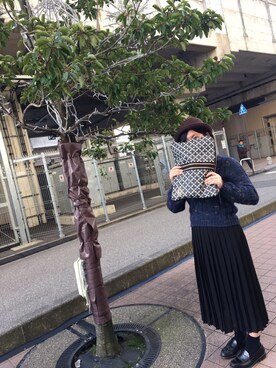 「BY MALENE BIRGER（バイマレーネビルガー）のアイテム（バッグ）」を使った、chika uenoさん（レディース・158cm）の冬コーディネート