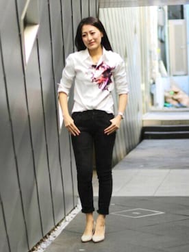 「ハンサムコーデ」｜suzukiさん（レディース・167cm）の冬コーディネート