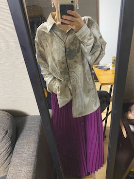 「マーブル柄」｜ただの民子さん（レディース・149cm）の冬コーディネート