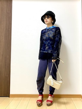 「perche（ペルケ）のアイテム」を使った、ただの民子さん（レディース・149cm）の春コーディネート